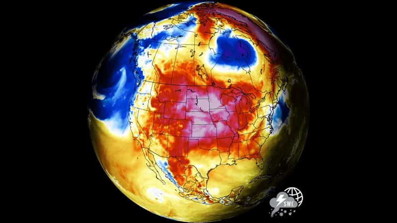 Устойчивый тепловой купол доминирует в погоде США: температуры выше +43°C прогнозируются до начала августа